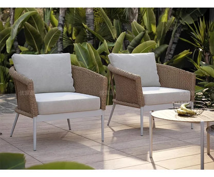 Outdoor Sofa Designer Sample Room Rope Weaving Furniture Leisure Courtyard Outdoor Garden Outdoor Waterproof Sofa