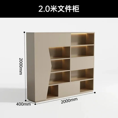 High-end Lacquered Boss Desk, Stylish Atmosphere, Modern and Simple Office Desk, High-end Workbench
