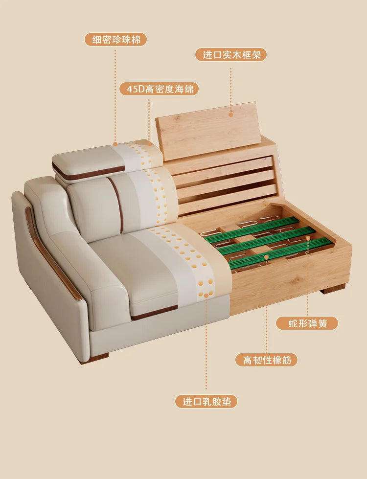 Leather Design Sofa Storage High Quality Comfortable Romantic Leisure Sofa Corner Leisure Multifunctional Sillon Cama Furniture