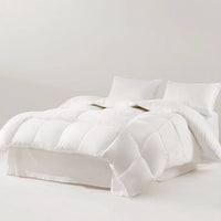 Women Luxury 100% Goose Down Filler Quilt Comforter Duvet White Cotton Cover Double Queen King