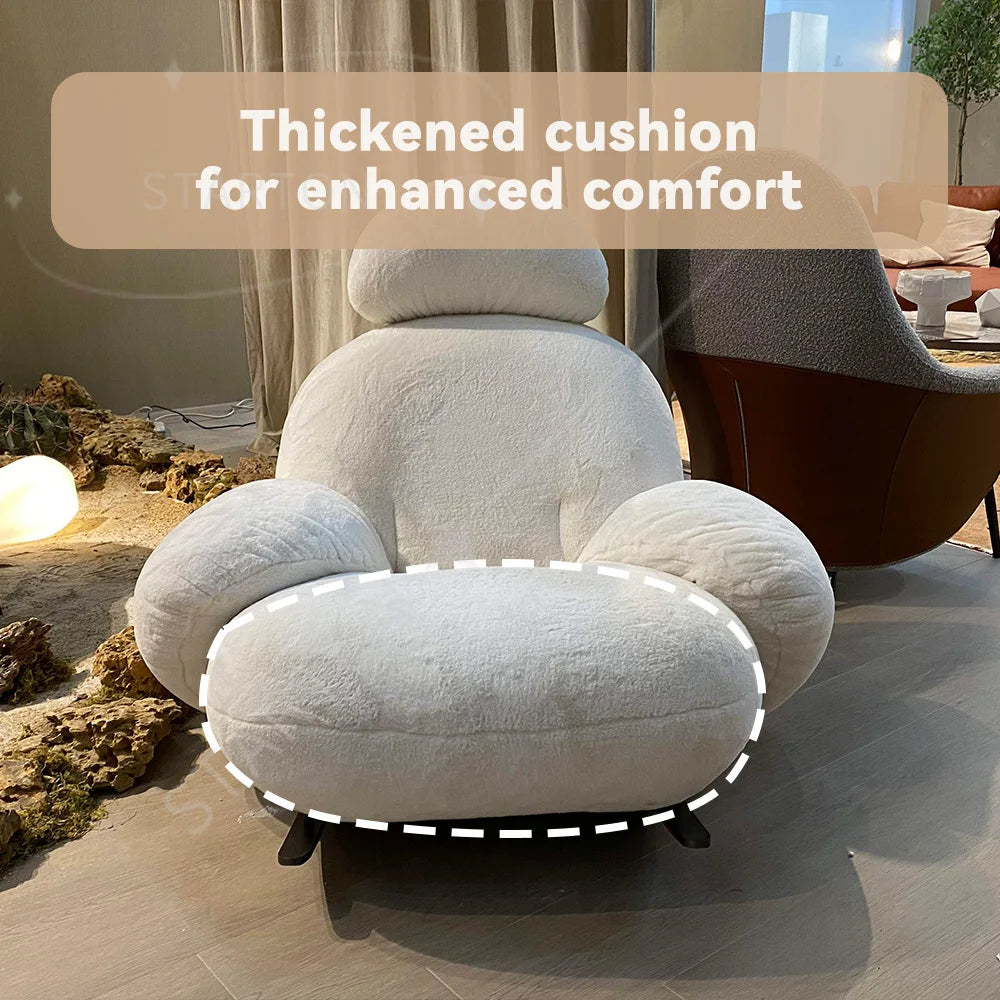 Luxury Modern Recliner Chair with Cushion Relaxing Rocking Furniture for Home Office & Hotel Leisure Living Room Sets