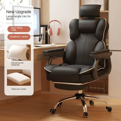 Ergonomic Office Chair Lifting Rotating Armchair Home Game Computer Chair European Backrest Comfort Seating