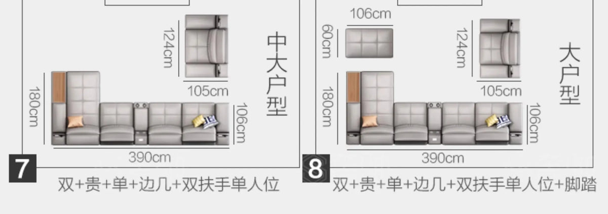 Cozy Genuine Leather Sofas Fancy Living Room Reclining Italian Sofa Modern Luxury Divani Da Soggiorno Apartment Furniture