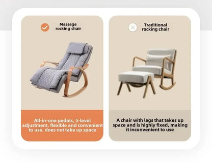 Newly Upgraded Multifunctional Massage Chair with Roller Heating and Vibration Full Body Massage Lounge Chair Recliner Chair