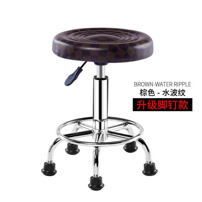 Bar Chair Bar Chair Stool Stool Haircut Chair Rotating Lifting Round Stool Backrest Pulley Chair Large Work Stool Supply
