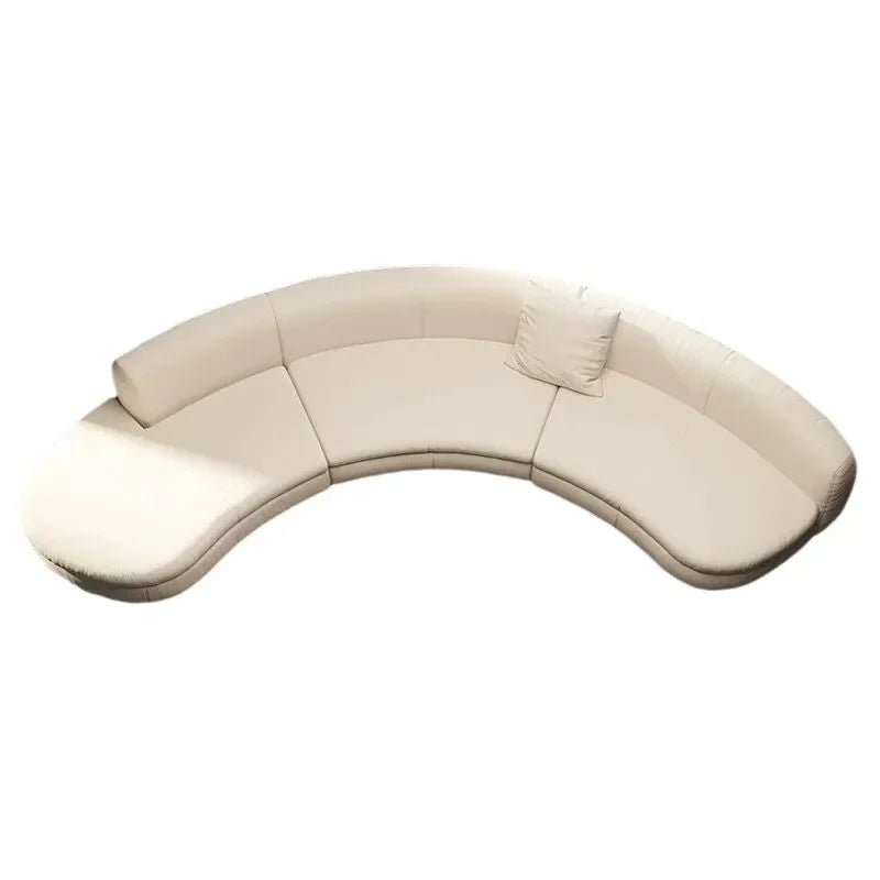 JC Semicircular Curved Special-shaped Sofa, Resting Area, Reception, Beauty Salon Office, Hotel Lobby, Sales Office,