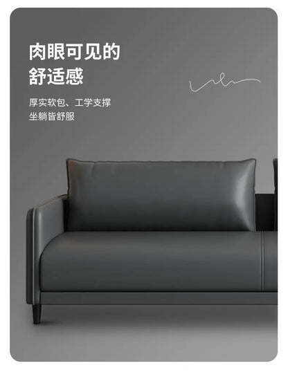 Office sofa business reception modern simple small meeting guests negotiate leather sofa office sofa coffee table combination
