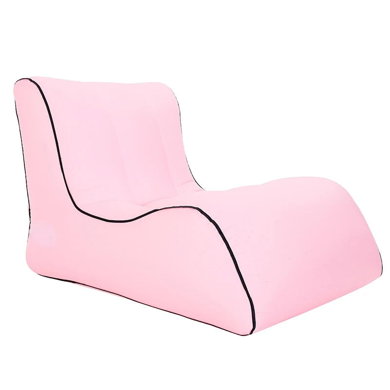 Inflatable Sofa Beach Camping Hiking Picnics Music Festivals-easy Inflation Air Chair Lounger Fabric Foldable Backyard Use
