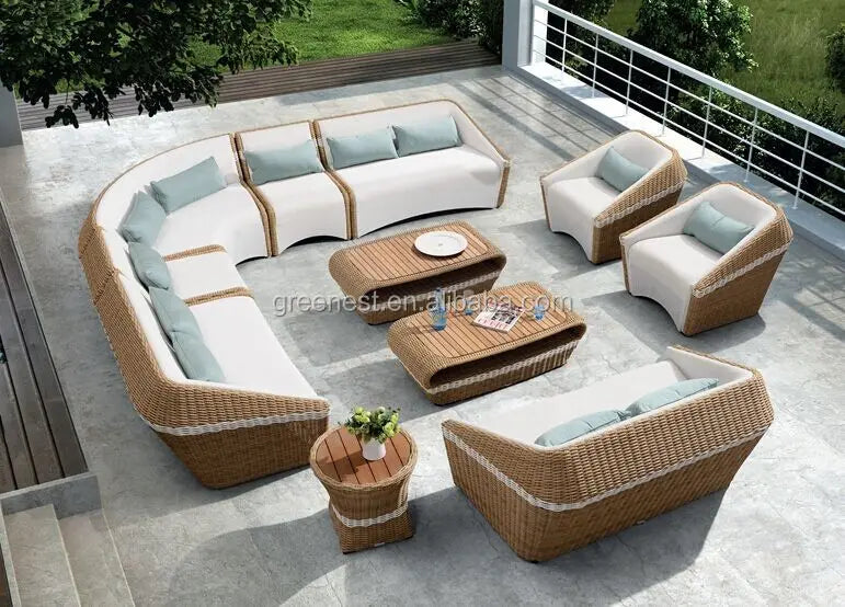 Cheap Leisure Outdoor Rattan Furniture Modern Sofa Set