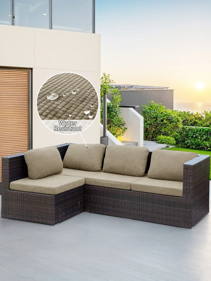 1pc Water-Reststant Polar Fleece Outdoor Sofas Covers, 230gsm Sofa Cushion Cover, Multiple Colors Available