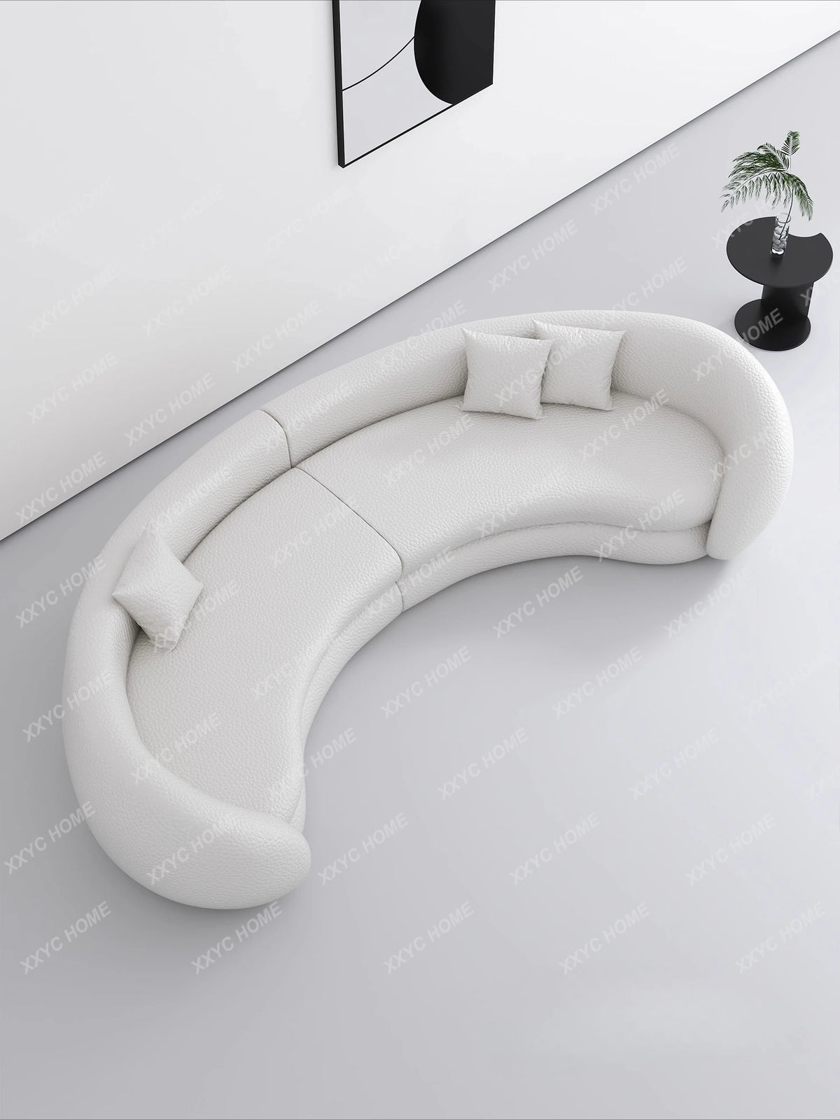 JJJJMinimalist Curved Sofa Sitting Area Reception Creative Sofa