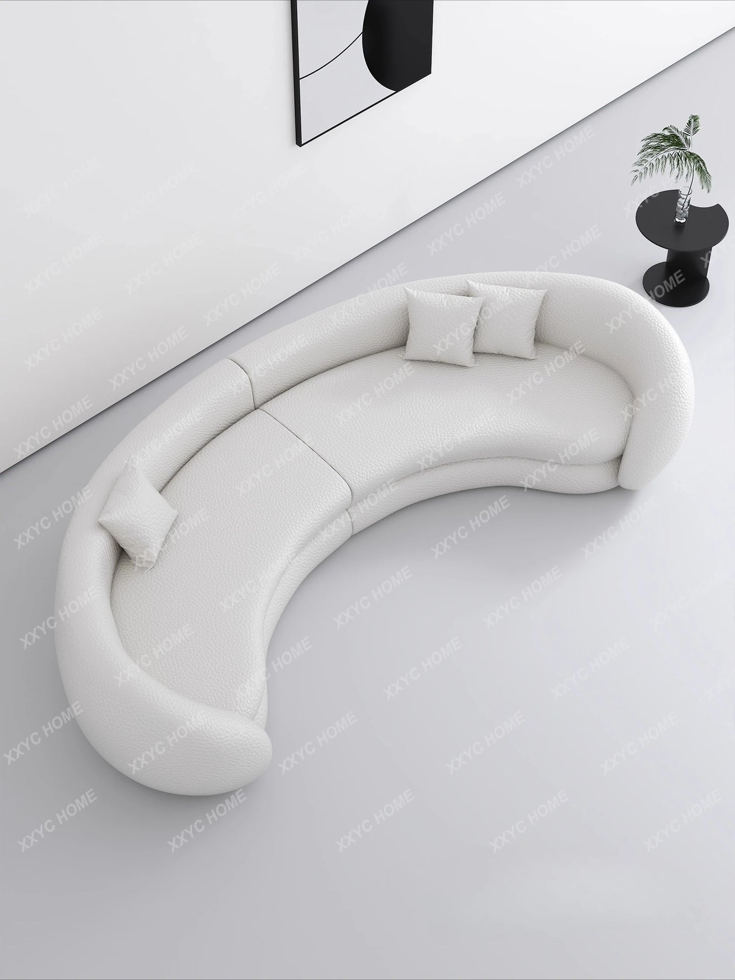 JJJJMinimalist Curved Sofa Sitting Area Reception Creative Sofa