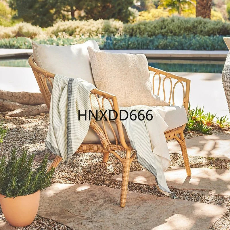 Rattan Outdoor Sofa Set for Garden Patio Terrace - Comfortable Seating with Modern Design