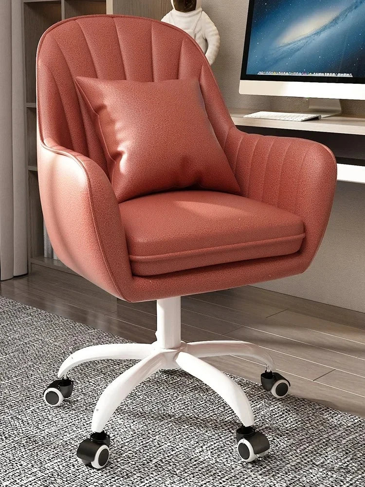 Leisure Bedroom Student Dormitory Computer Chair Home Furniture Backrest Office Chairs Front Desk Hotel Lifting Swivel Armchair