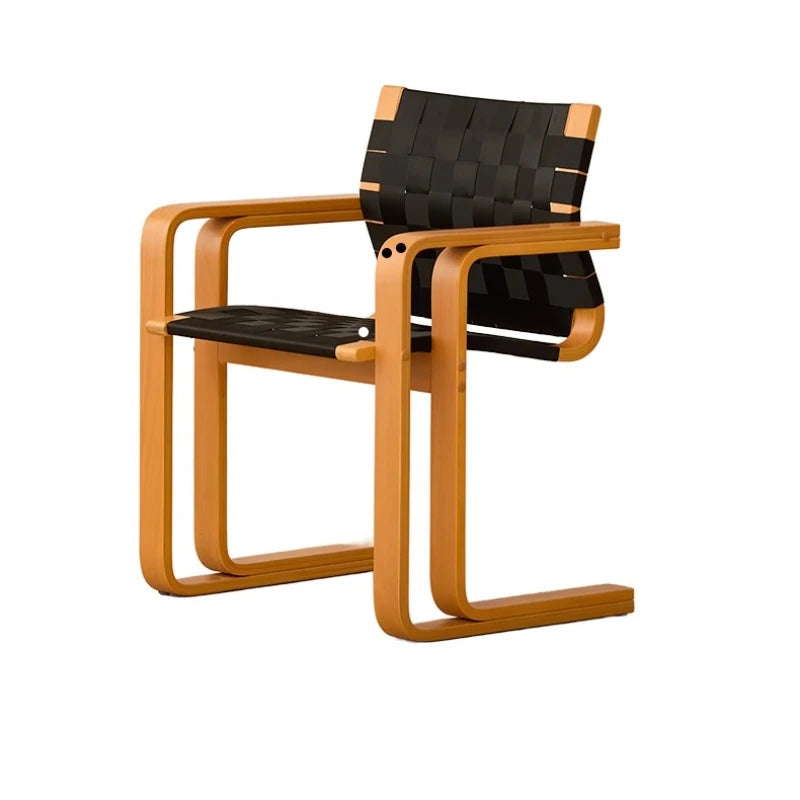 Pre-loved Solid Wood Armchair Dining Chair Home Fashion Comfort Retro Back Chair Esthetisch En Duurzaam Dining Room Furniture