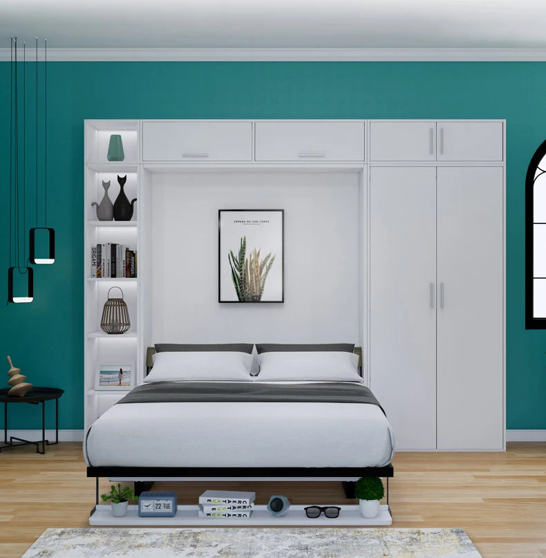High Quality Modern Style Murphy Wall Bed Intimate Integrated Design Multi Function Vertical Rotating Murphy Bed for Apartment