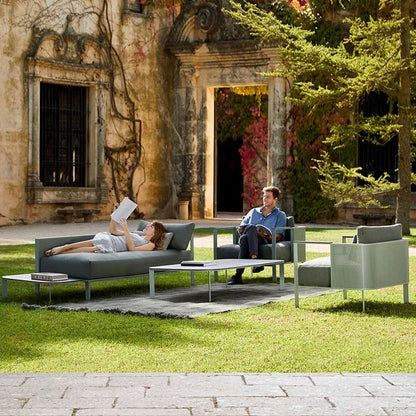 Outdoor stainless steel sofa Hotel sales office Terrace Dining table and chairs