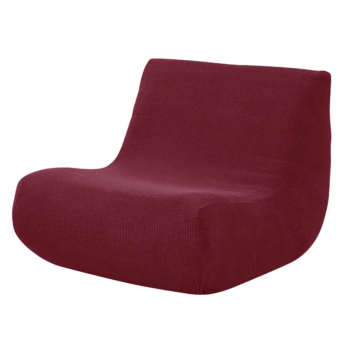 Stretch Armless Floor Sofa Covers Polar Fleece Single Sofa Protector Slipcover for Fireside Chair Adult Bean Bag Chairs Covers