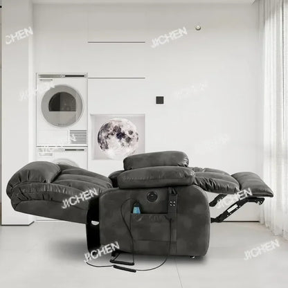 ZQ Dual Motor Sleeper Chair With Massage And Heating Functions Suitable For The Elderly Unlimited Electric Lift Chair, Flat Lyin