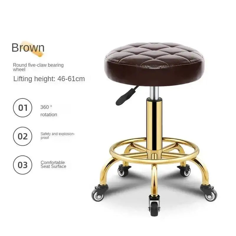 Salon Metal Modern Salon Rotating Office Creative Chairs Barber Luxury Chair Beauty Movable Backrest for Chair for Hair Salon