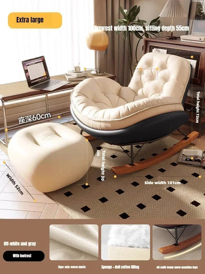 Lazy Sofa, Single Rocking Chair, Lounge Chair, Adult Honeycomb Chair, Balcony, Home Use,internet Celebrity,leisure Rocking Chair