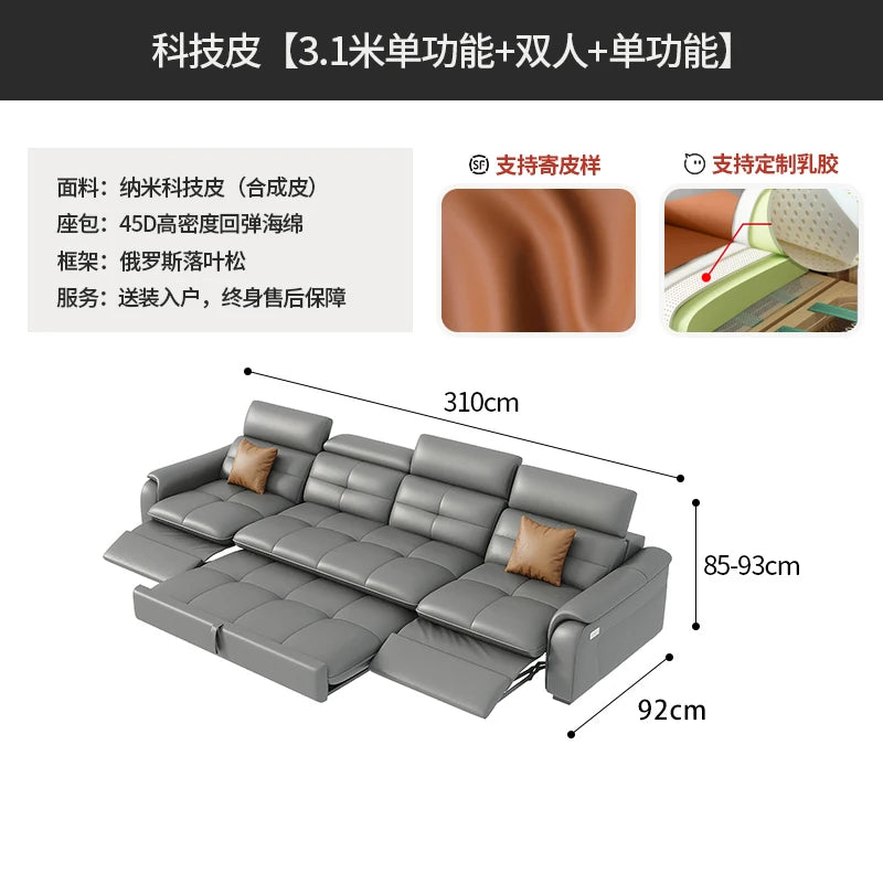 Italian Modern Sofas Minimalist Living Room Electric Lazy Sofas Relax Armchairs Apartment Articulos Para El Hogar Accessories