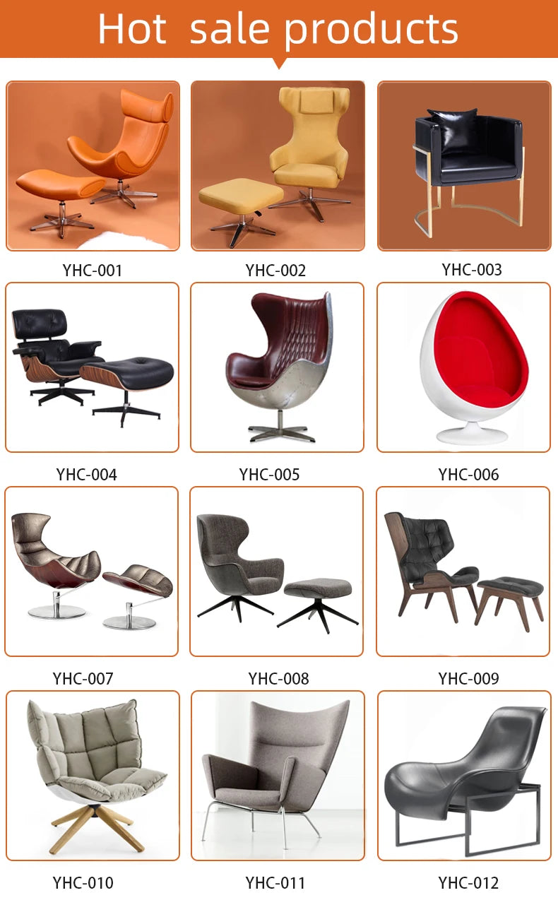 Custom Popular Living Room Home Leisure Luxury Single Seater Living Room Office Leather Chairs for Living Room Furniture