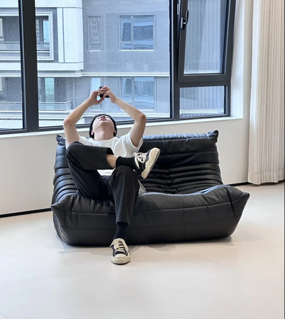 Genuine leather caterpillar sofa, fashionable, luxurious, high-end and atmospheric, can be used in living rooms, hotels, bedroom