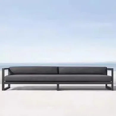 Nordic outdoor leisure sofa villa balcony wrought iron sunscreen  coffee table restaurant hotel open-air negotiation