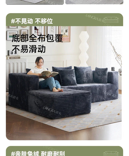 AR Home Furniture Living Room Fabric Compressed Sofa Lounge Daybed L Shape Bedroom Sofa Bed Couch Recliner Divano Da Soggiorno