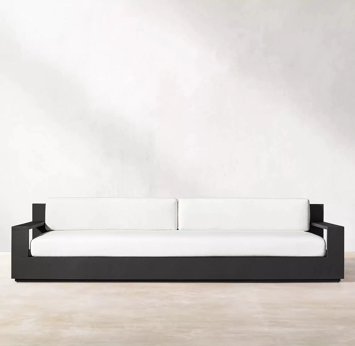 Customized Aluminum Outdoor Garden Sofa Set Popular For Hotels Courtyards Villas Living Rooms Including Sofa Table