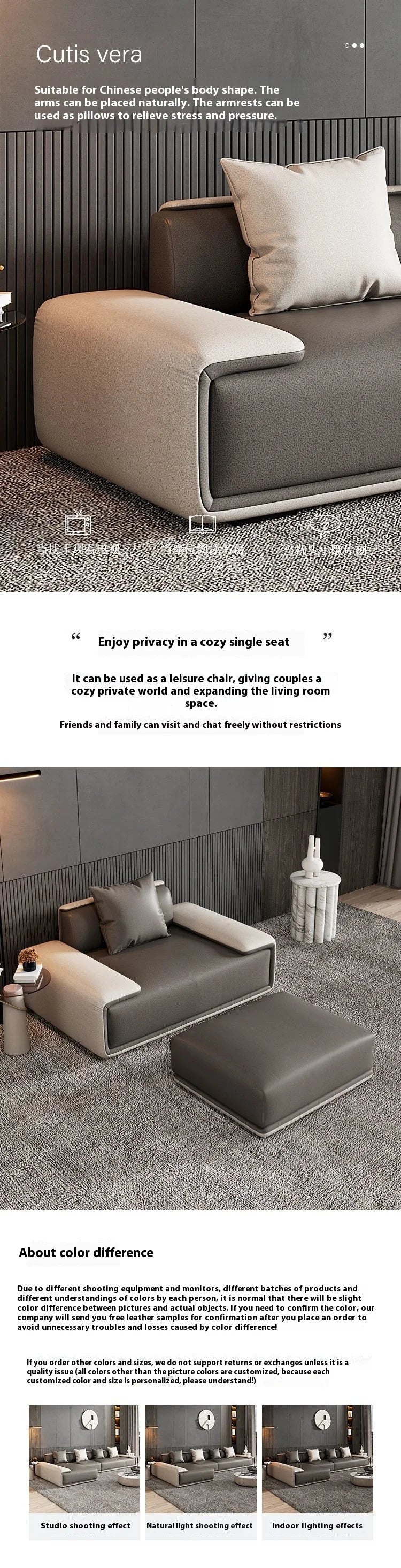 Lounge Water Proof Sofa Reclinable Nordic Luxury Modular Living Room Sofas Couch Sectional Lazy Divano Letto Modern Furniture