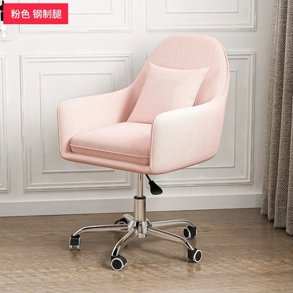 Computer Chair Nordic Household Comfortable Office Chair Bedroom Furniture Designer Backrest Study Swivel Pulley Gaming Chair