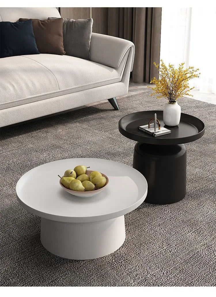 Circular Coffee Tables Nordic Living Room Center Table Modern Side Tea Table Portable Simple Bedroom Nightstand Home Furniture