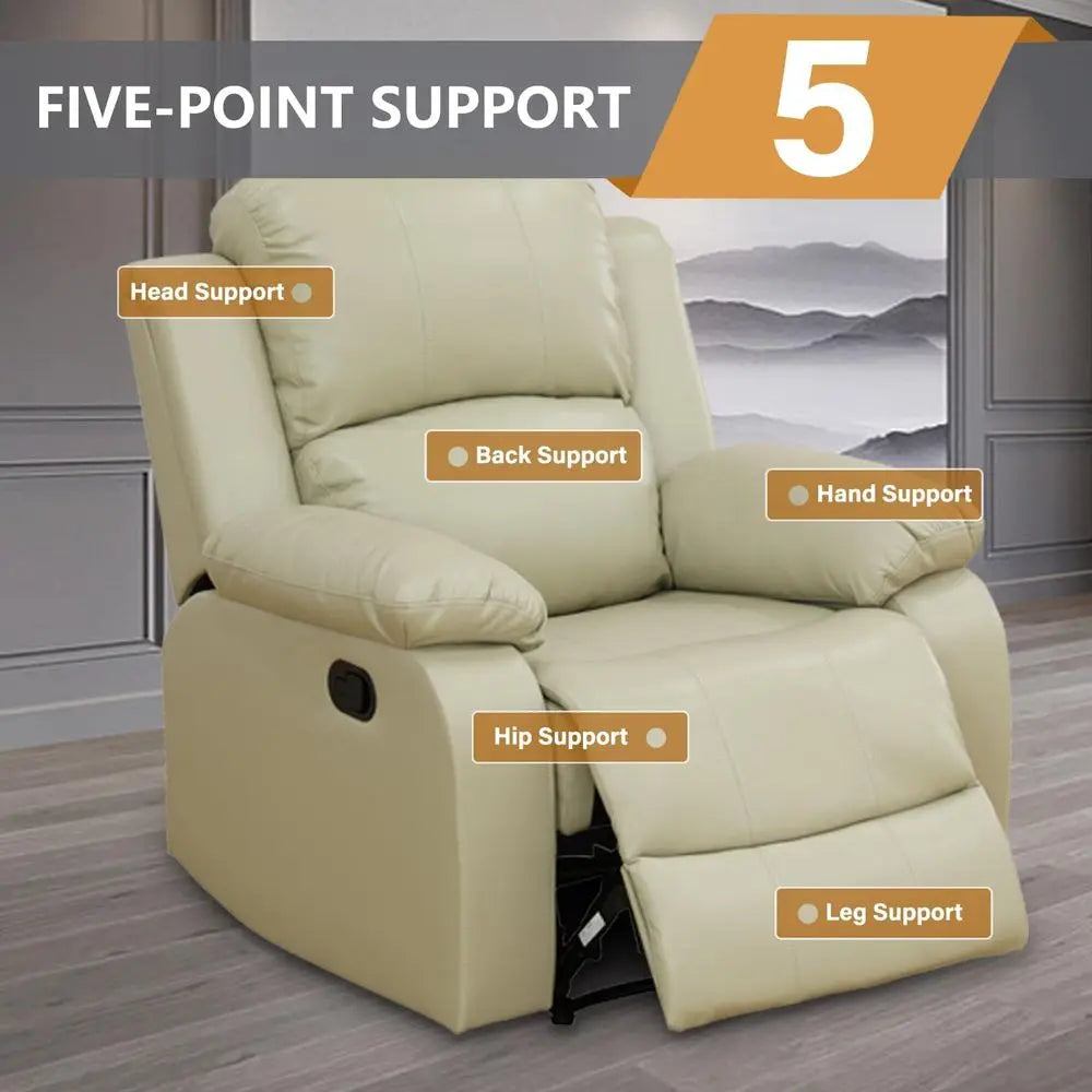 Recliner Soa Set, 3 Piece Living Room urniture Set, Manual Reclining Soa, Lovesat Couch and Chair with Cup Holders&Storage ole o