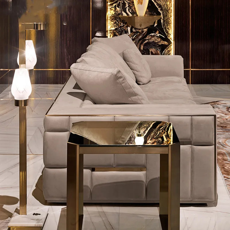 Italian Three-person Leather Sofa