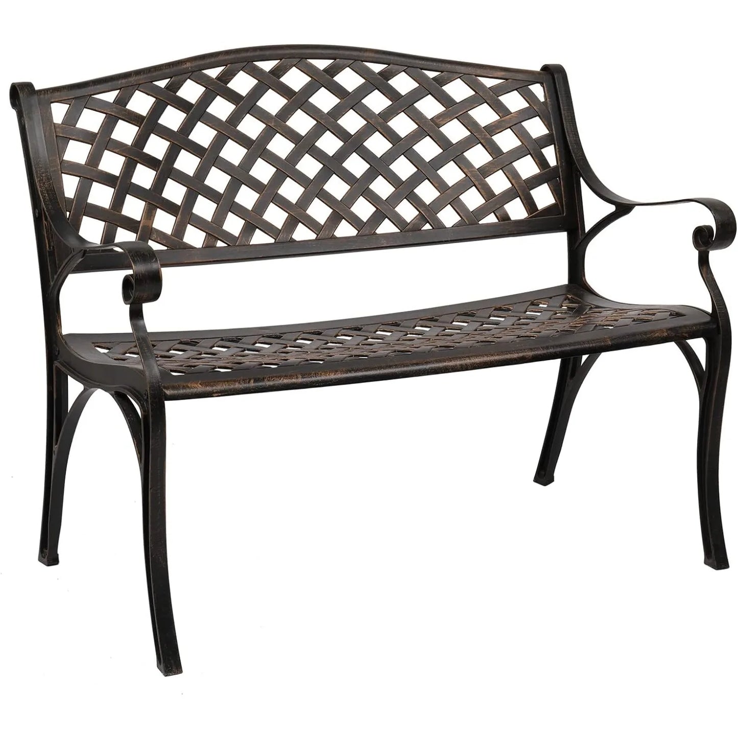 Cast Aluminum Outdoor Furniture Outdoor Bench in Garden