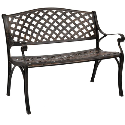 Cast Aluminum Outdoor Furniture Outdoor Bench in Garden