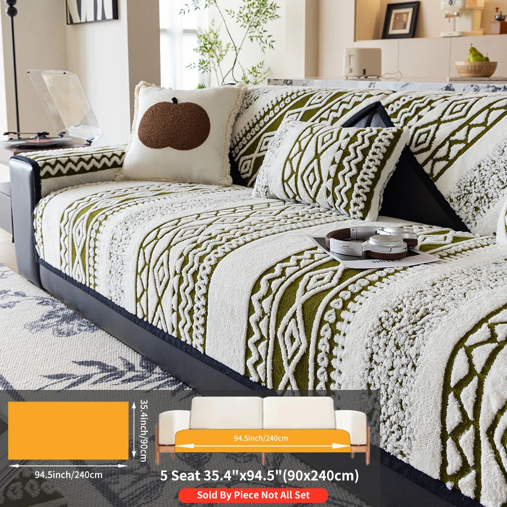 Protector Couch Cover for Sofa for Winter Fur-covered sofa cushion Pet Friendly Anti-slip Sofa Covers for living room