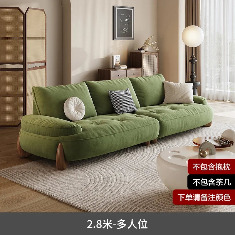 Luxury Green Living Room Sofa Modern Nordic Design Reclinable Sectional Muebles De Sala Stylish Home Furniture Decorr Space