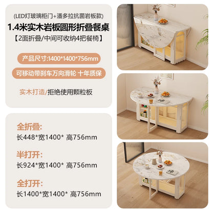 Waterproof Chair Dining Table Breakfast Modern Chair Side Dining Table Space Savers Round Set Sala Da Pranzo Home Furnitures