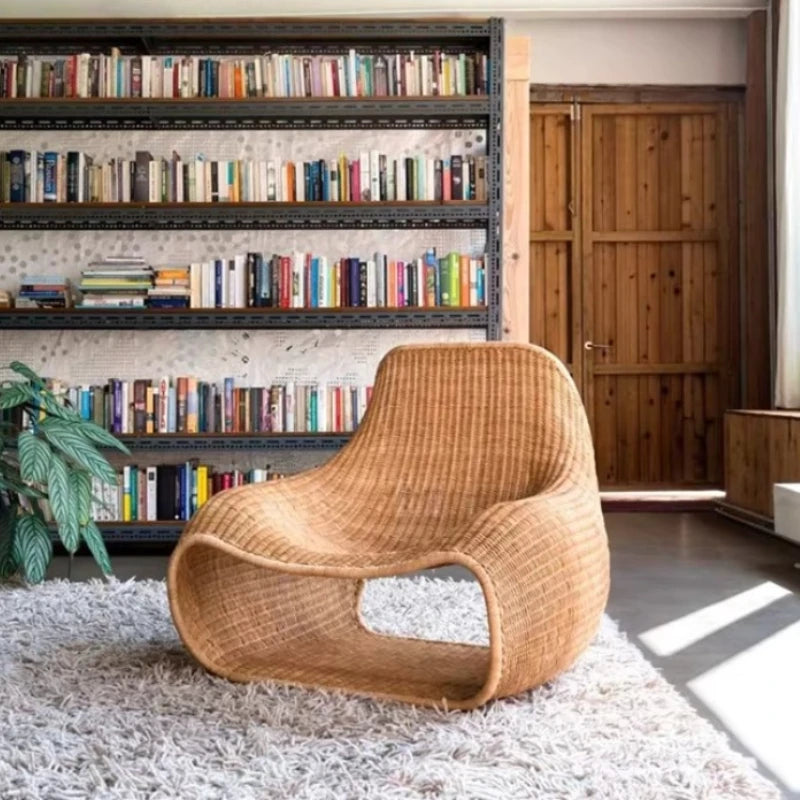 Simple Creative Living Room Chair Homestay Balcony Popular Retro Living Room Chair Home Furniture Sedile Per Soggiorno YS40CC