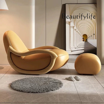Italian Support Living Room Chairs Simple White Lazy Designer Recliner Chairs Armchair Sofa Comfy Fauteuil Salon Home Furnitur