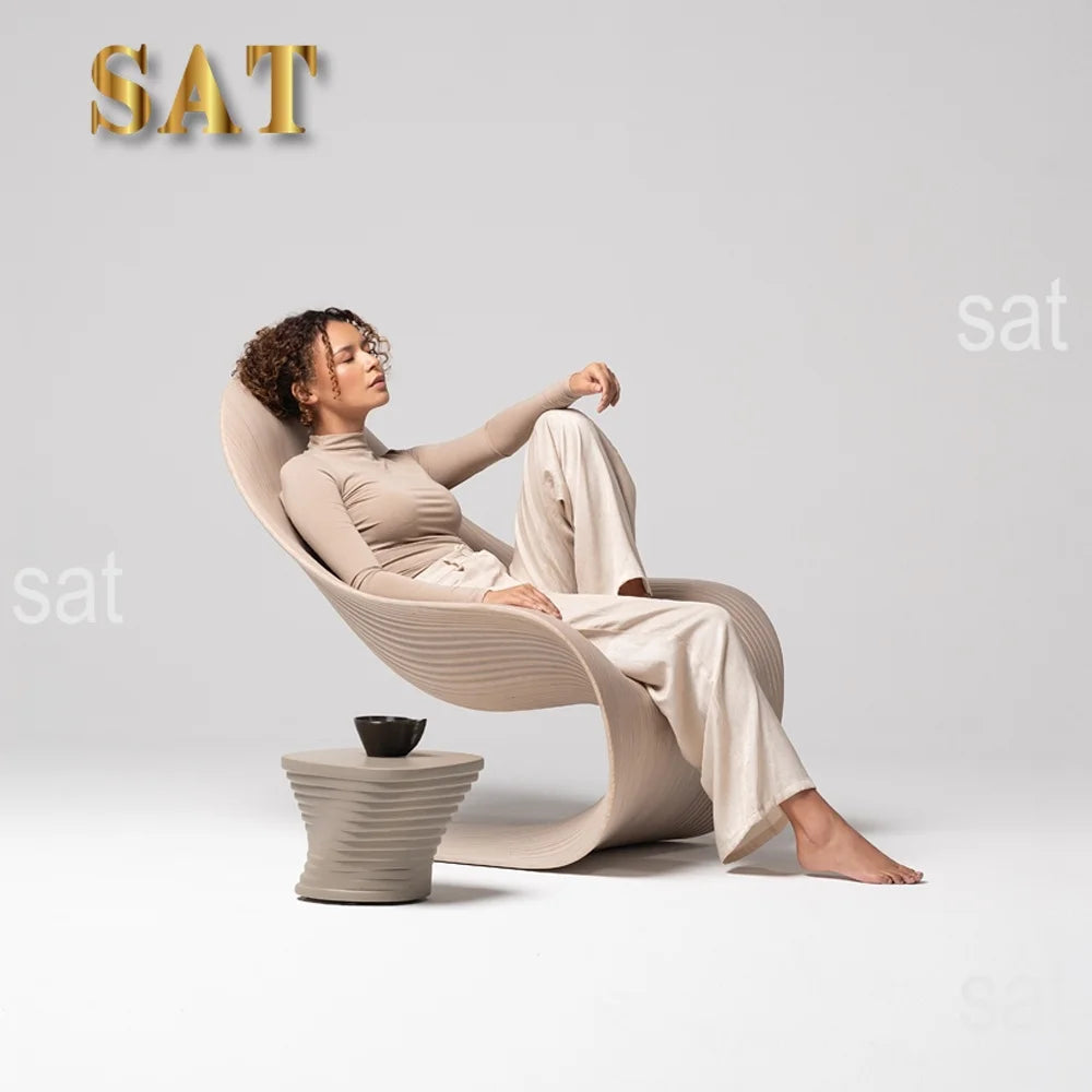 ！@Custom Premium Wood Lounge Chair Stylish for Luxury Living Spaces Commercial Interior Projects