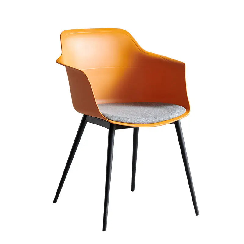 Modern Simple Living Room Chair Plastic Cushion Chair Home Restaurant Armchair Nordic Leisure Chairs Backrest Desk Chairs