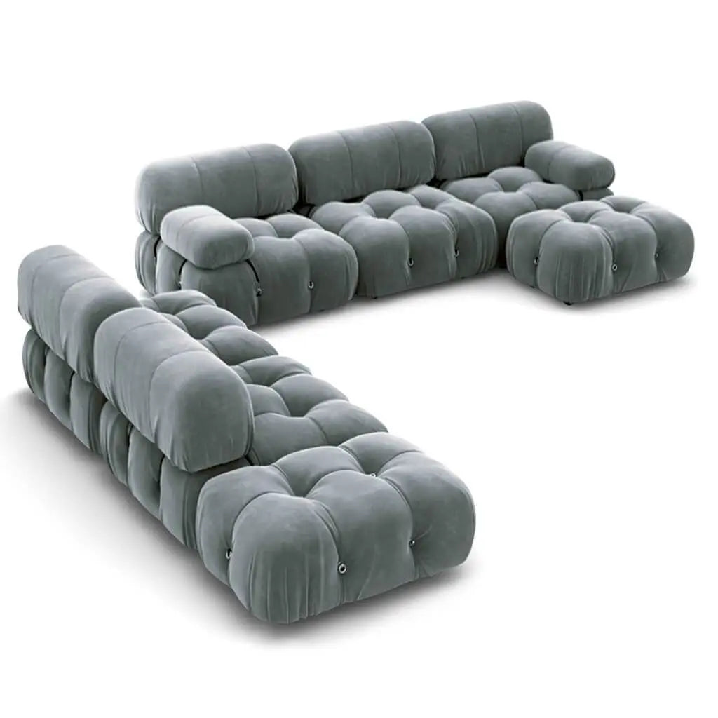 Modern Velvet Chenille Comfortable Leather Sectional Sofa for Living Room And Bedrooms Home Seating