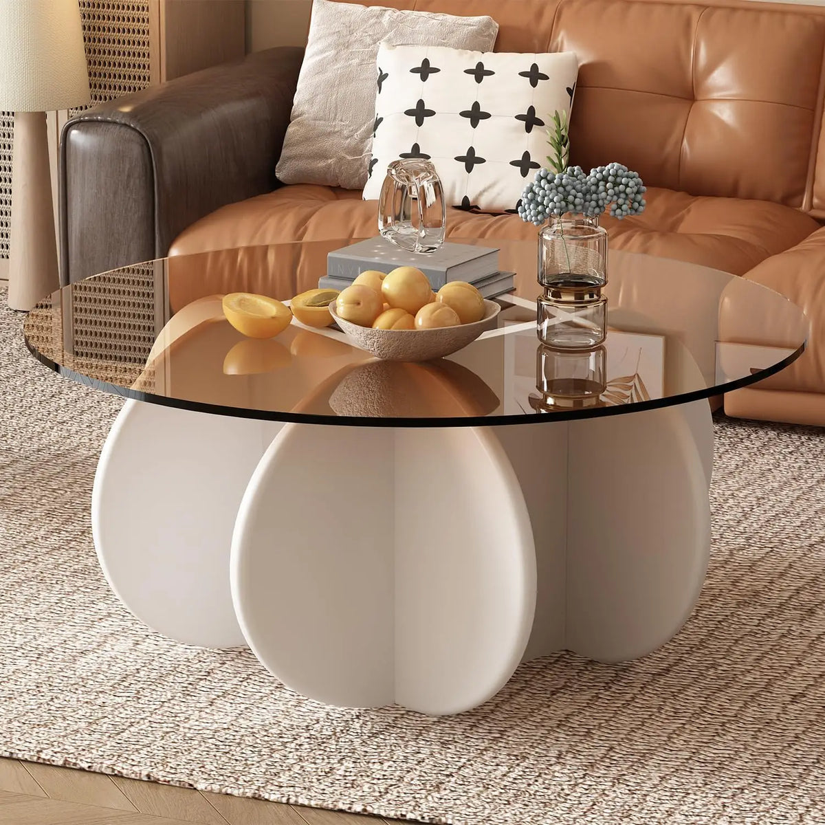 Unique Display Coffee Table Clear Ornaments Aesthetic Minimalist Coffee Table Luxury Design Mesa Centro Salon Home Furniture
