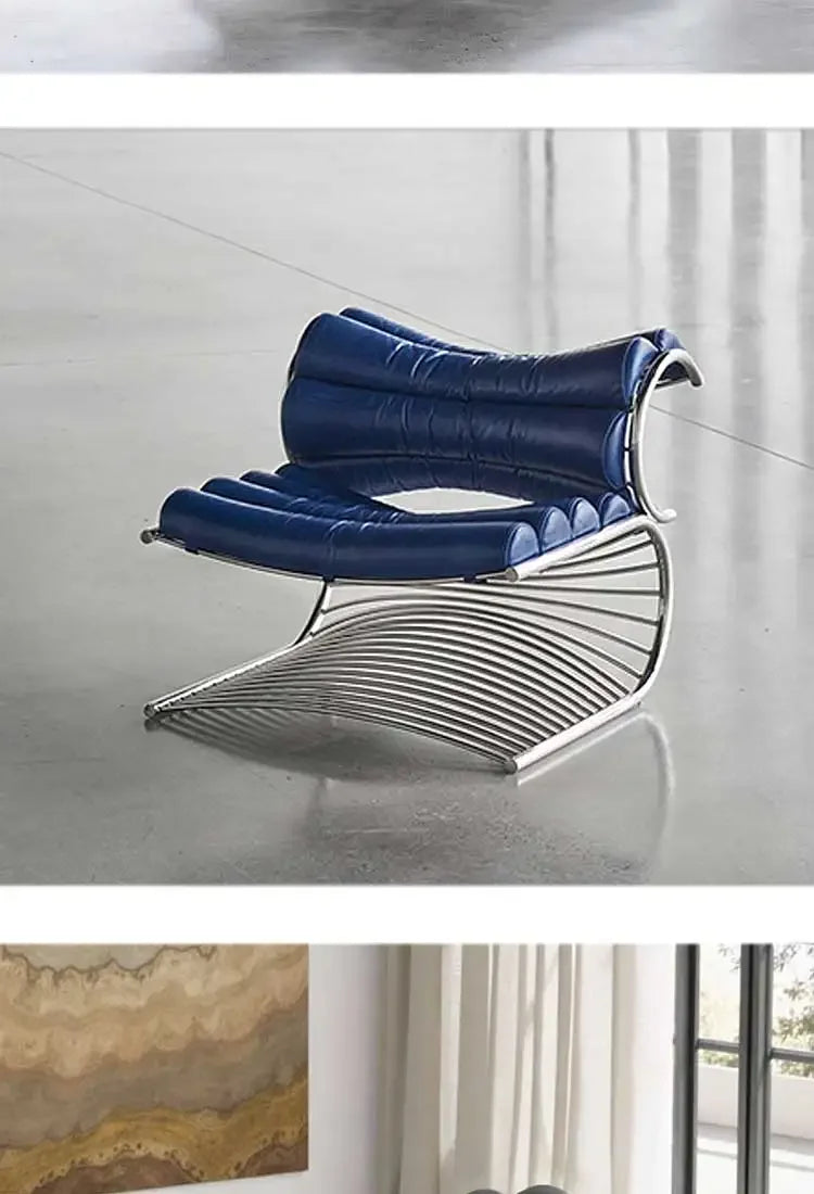 Living room modern minimalist metal, special-shaped high-end sofa chair