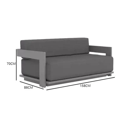 Outdoor villa terrace garden sun protection aluminum alloy sofa furniture set