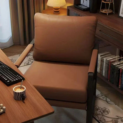 Single Casual Sofa Chair Iron Art Conference Office Negotiation Chair Desk Learning Computer Chair Sofa Chair